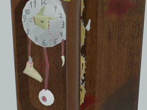scary clock 3D Model