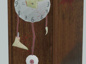 orologio spaventoso Modello 3D