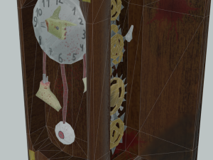scary clock 3D 모델