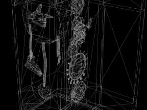 scary clock 3D 모델