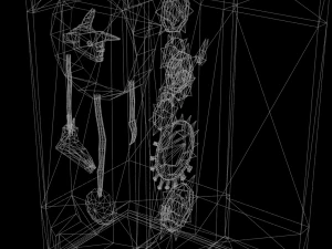 orologio spaventoso Modello 3D