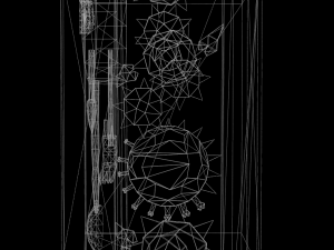 scary clock 3D 모델