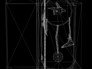 scary clock 3D 모델