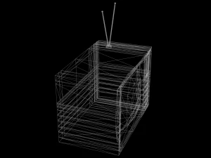 古いテレビ 3Dモデル