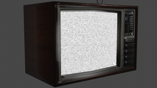 old tv 3D Model .c4d .max .obj .3ds .fbx .stl .blend 
