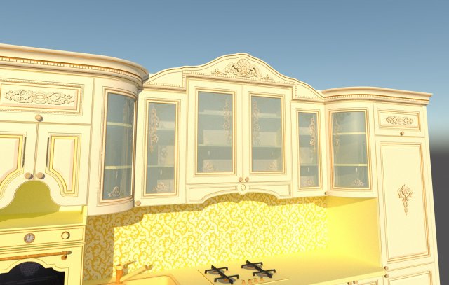 kitchen classik 3Dモデル .c4d .max .obj .3ds .fbx .stl .blend 