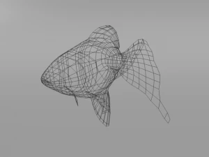 peixinho dourado Modelo 3D
