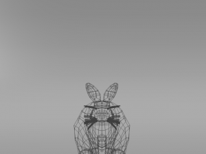 grey rabbit 3D 模型