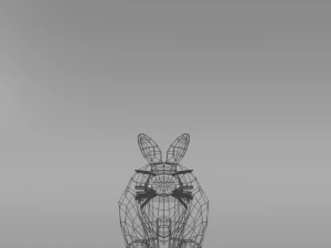 grey rabbit 3D Model