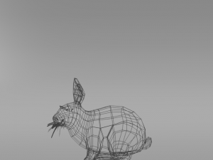 grey rabbit 3D 模型