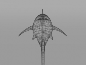 white shark 3Dモデル