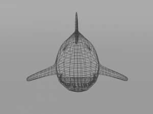 white shark 3Dモデル