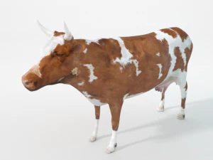 brown cow 3D Model