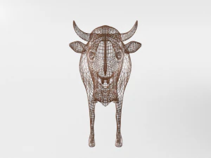 brown cow 3D Model