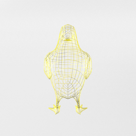 chick 3D Модель .c4d .max .obj .3ds .fbx .stl .blend 