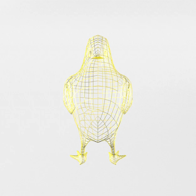 chick 3D Model .c4d .max .obj .3ds .fbx .stl .blend