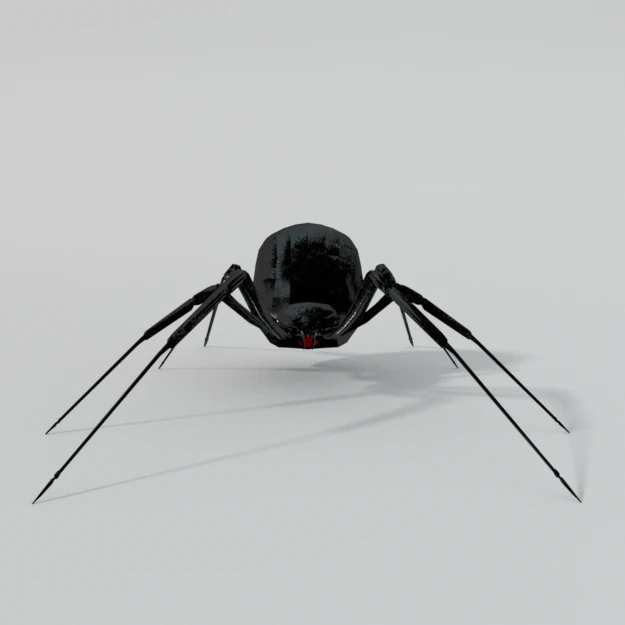 black widow 3D Model .c4d .max .obj .3ds .fbx .stl .blend 