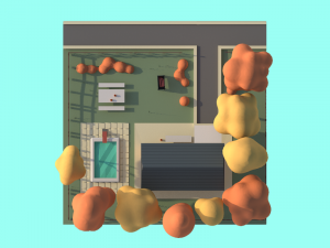 cartoon low poly house 3d illustration 3D मॉडल