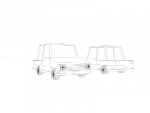 cartoon low poly toy car 3D Model