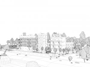 cartoon low poly dream city pack 3D Model