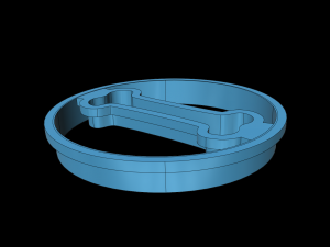 dog bone cutter cookies Model 3D