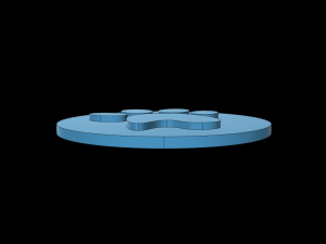 dog paw cutter cookies Model 3D