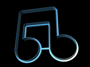 note music cutter cookies 3D Model
