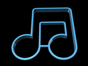 note music cutter cookies 3D Model