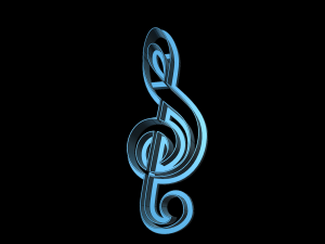 treble clef cutter cookies 3Dモデル
