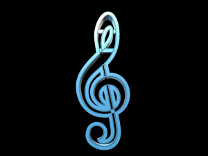 treble clef cutter cookies Modelo 3D