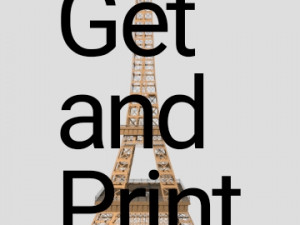 eiffel tower for printing 3d Model Cetak 3D