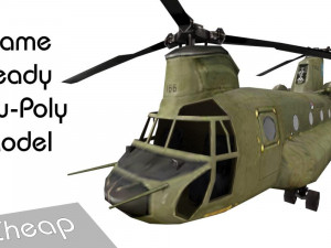 helicopter game ready model 3D मॉडल