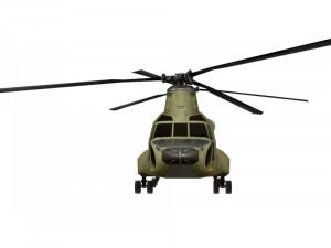 helicopter game ready model 3Dモデル