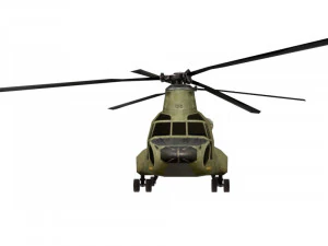 helicopter game ready model 3D Model
