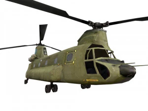 helicopter game ready model 3D Model