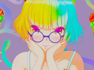 Cute anime girl 3D Model