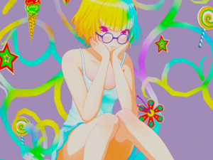Cute anime girl 3D 모델