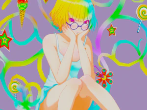 Cute anime girl 3D Model