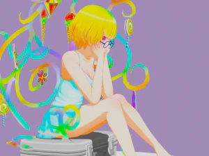 Cute anime girl 3D Model