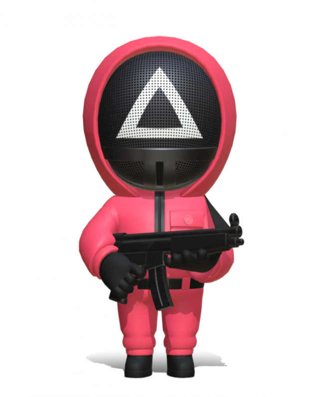Squid Game solider 3D Model .c4d .max .obj .3ds .fbx .stl .blend 