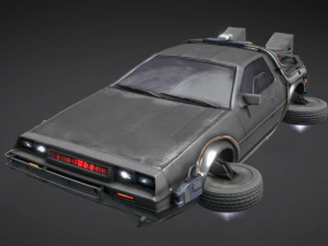 Auto fantascientifica concepita per la Parzival Delorean dal film Ready Player One Modello 3D