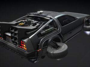 Sci-Fi car concepted to the Parzivals Delorean from the film Ready Player One 3D Model