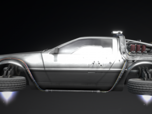 Sci-Fi car concepted to the Parzivals Delorean from the film Ready Player One 3D Model