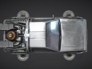 Sci-Fi car concepted to the Parzivals Delorean from the film Ready Player One 3D Model