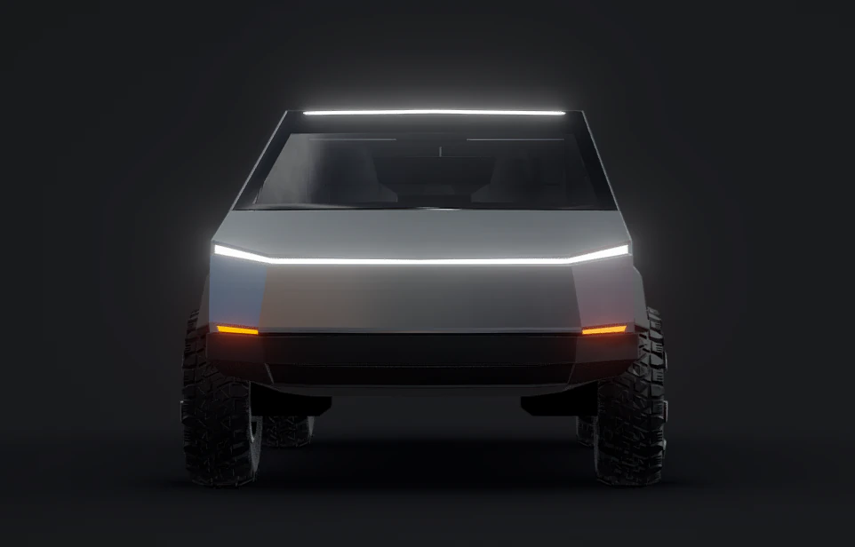 Cyber truck - Tesla 3D Model .c4d .max .obj .3ds .fbx .stl .blend 