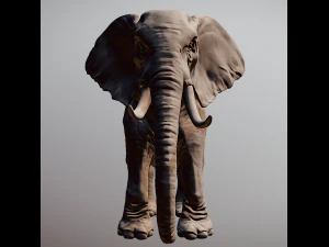 Elephant 3D printable scan 3D Print Model