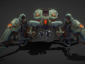 科幻蜘蛛车 3D 模型