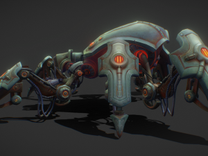 Sci fi Spider vehicle Model 3D
