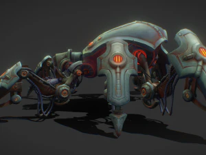 Sci fi Spider vehicle 3D Model