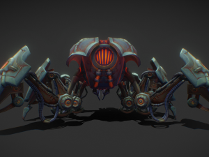 Sci fi Spider vehicle Model 3D